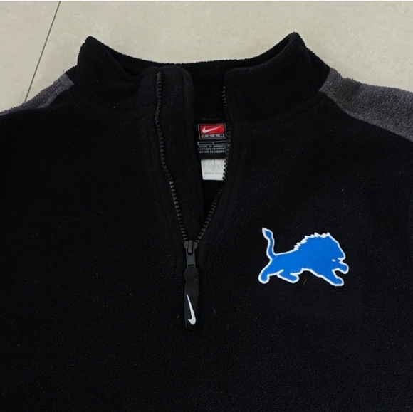 Detroit Lions Football Fleece from Nike - Black and Gray - Picture 2 of 5
